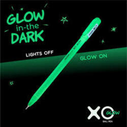 Hauser XO Glow Blue Ink Ball Pen - Glow in the Dark